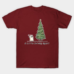 A Little Holiday Spirit with Christmas Tree T-Shirt